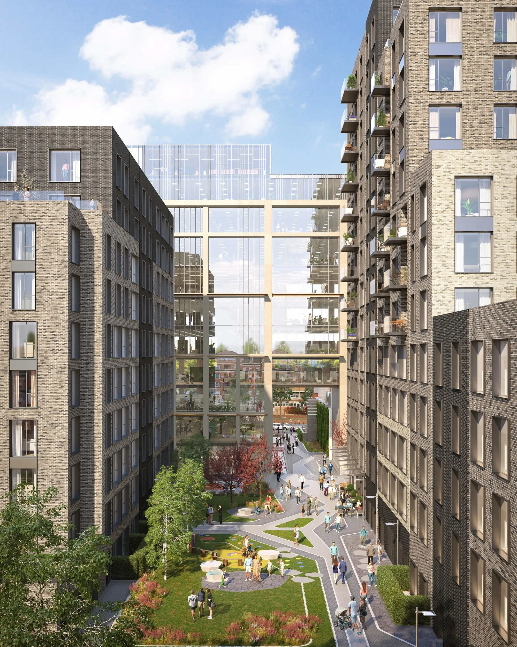 Camden Yard architectural visualisation